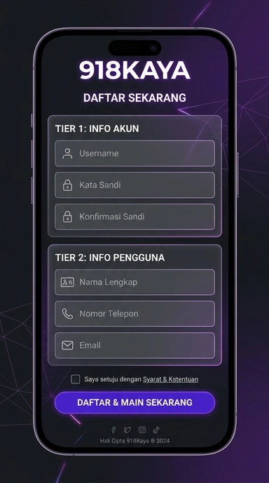 Panduan Registrasi Akun Baru 918kaya