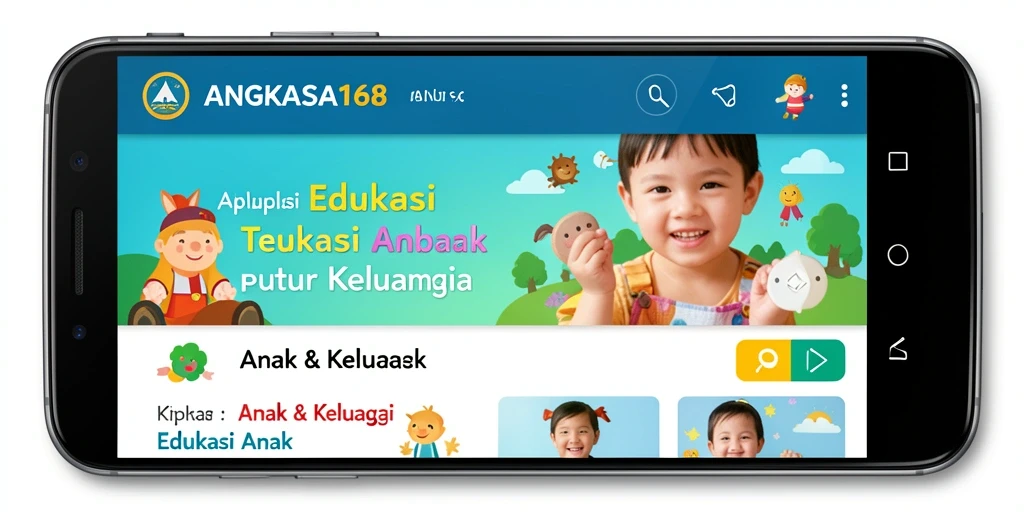 Antarmuka interaktif dan menarik dari ANGKASA168 untuk Edukasi Anak.