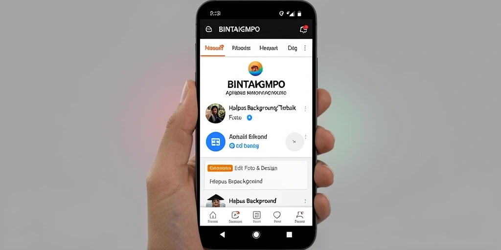 Tampilan antarmuka aplikasi BINTANGMPO untuk hapus latar belakang.