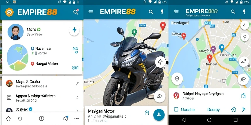 Tampilan antarmuka EMPIRE88 menunjukkan fitur navigasi motor yang jelas dan informatif.