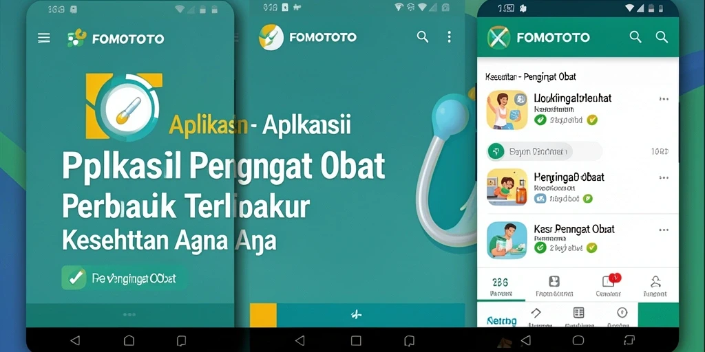 Tampilan antarmuka FOMOTOTO yang sederhana dan informatif.