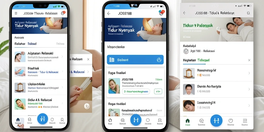 Antarmuka JOSS188 yang menenangkan untuk tidur lebih berkualitas.