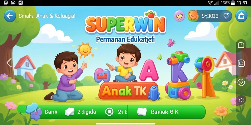 Antarmuka ceria dan interaktif dari SUPERWIN