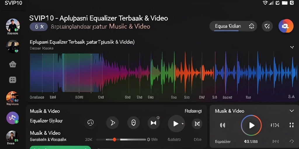 Antarmuka SVIP10 yang menarik dan fungsional sebagai Equalizer.