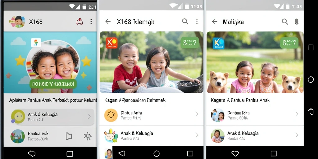 Tampilan antarmuka aplikasi X168 yang intuitif dan ramah pengguna.